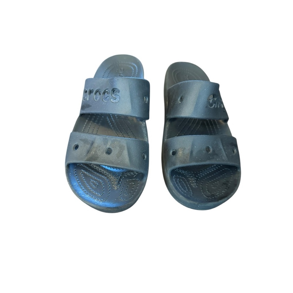 CROCS Baya Black Platform Women's Slip-on Sandals Size 9